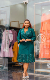 Elegant green dress
